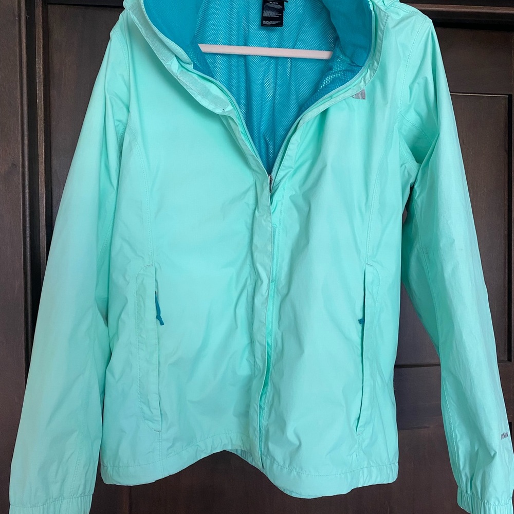 The North Face Blue rain jacket